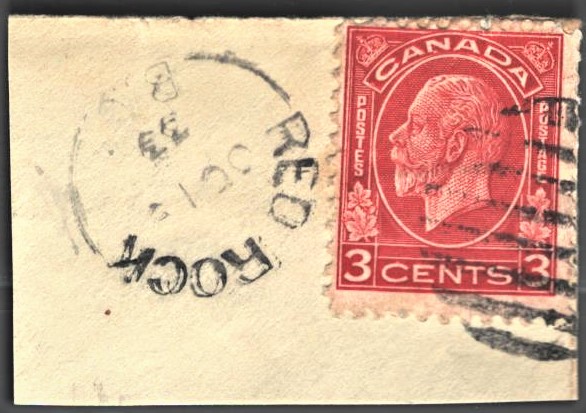 Lot 7 - THREE BC TOWN CANCELS ON SMALL PIECE  -  Ocean Park Stamp Auctions Auction #59